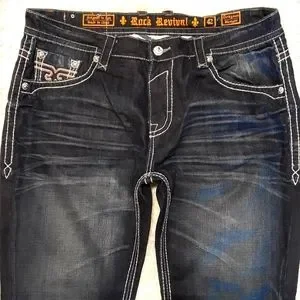 Rock Revival (Grayson Straight) Men's Size: Waist 42x36 Extra 